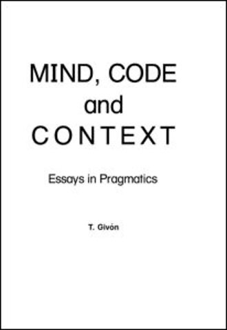 Mind, Code and Context
