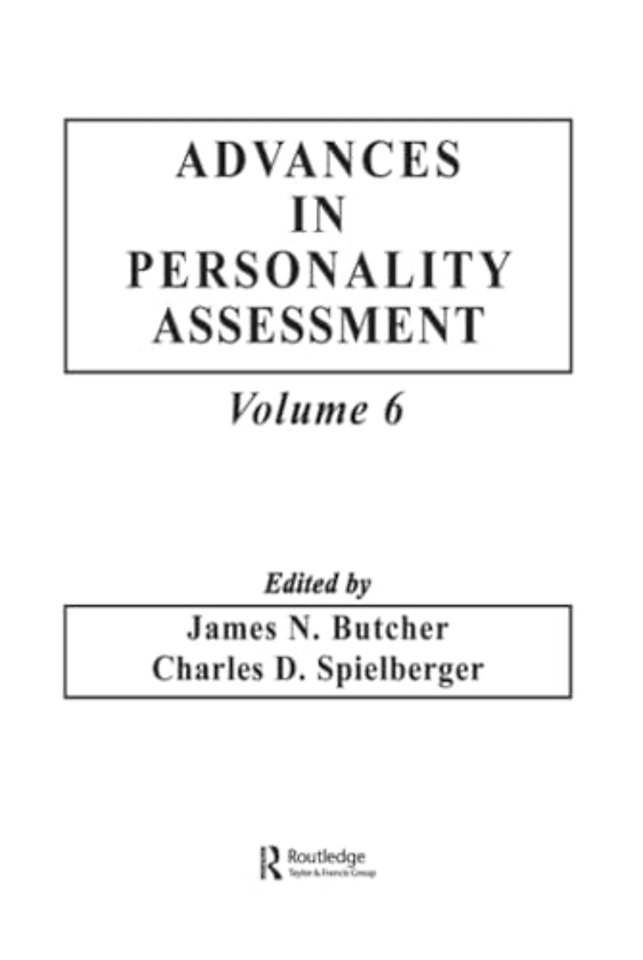 Advances in Personality Assessment