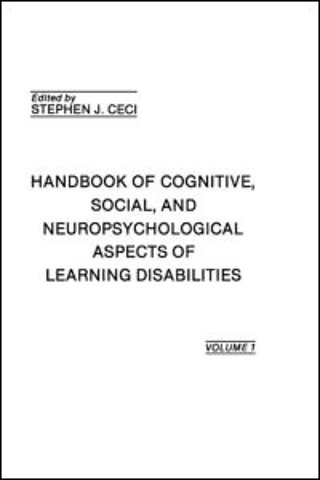 Handbook of Cognitive, Social, and Neuropsychological Aspects of Learning Disabilities