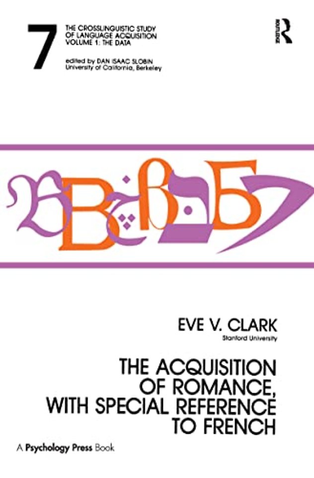 Acquisition of Romance, With Special Reference To French