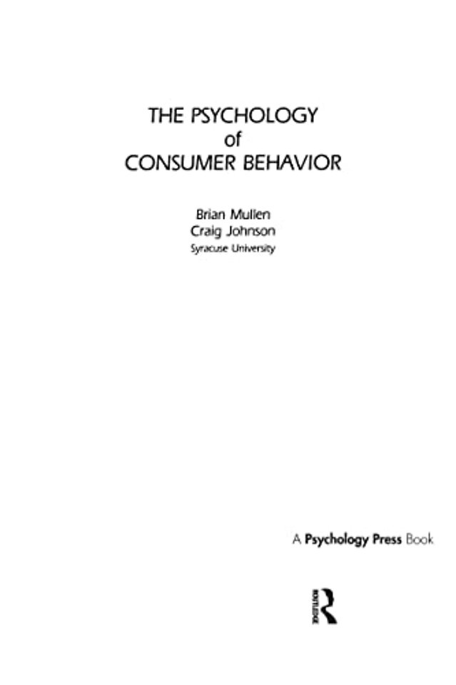 Psychology of Consumer Behavior