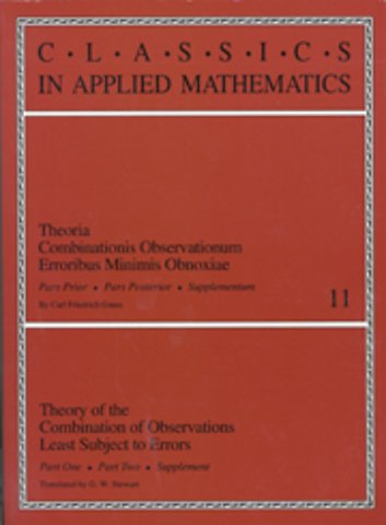 Theory of the Combination of Observations Least Subject to Errors