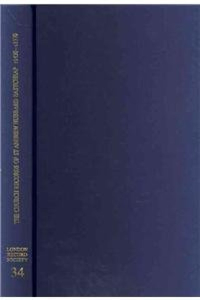 Church Records of St Andrew Hubbard Eastcheap c1450 – c1570