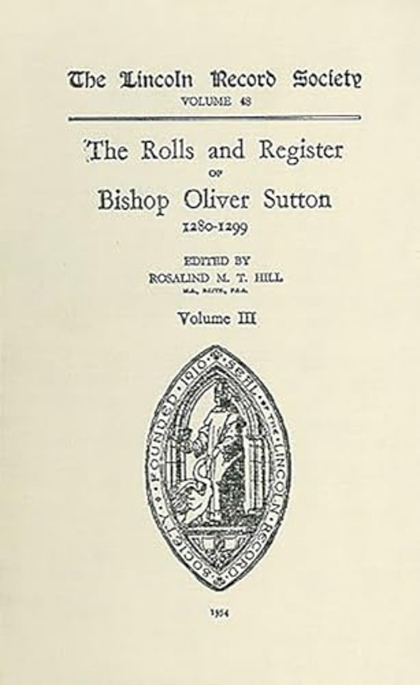 Rolls and Register of Bishop Oliver Sutton 1280-1299 [III]