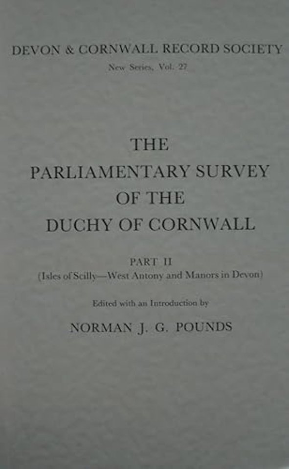 Parliamentary Survey of the Duchy of Cornwall, Part II