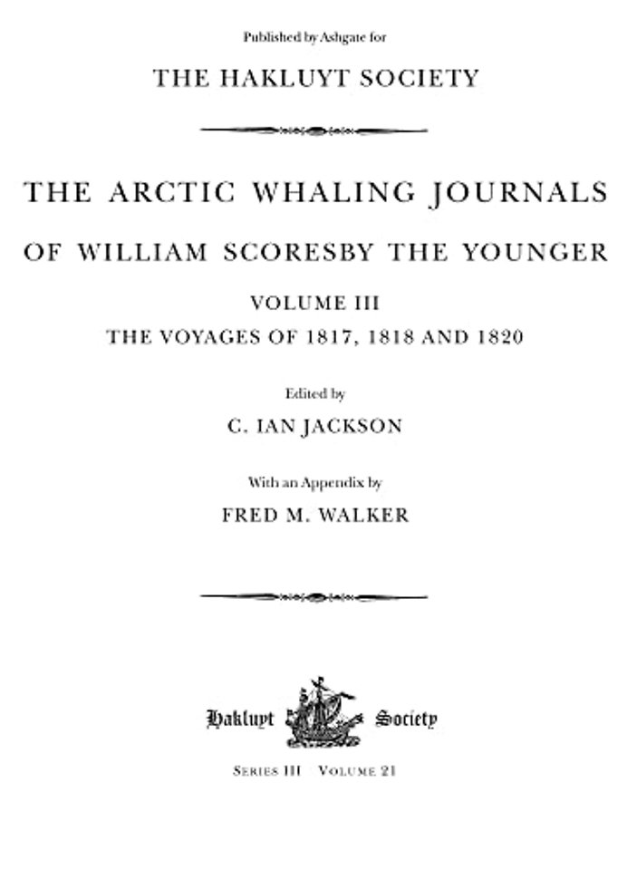 Arctic Whaling Journals of William Scoresby the Younger (1789–1857)