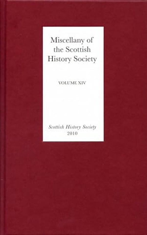 Miscellany of the Scottish History Society, volume XIV