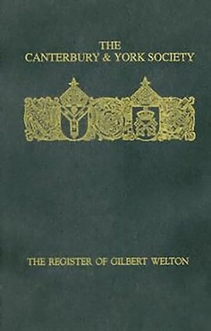 Register of Gilbert Welton, Bishop of Carlisle 1353–1362