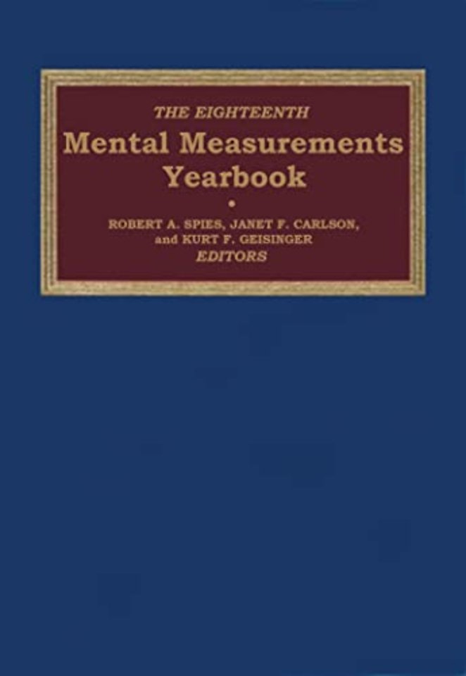 The Eighteenth Mental Measurements Yearbook