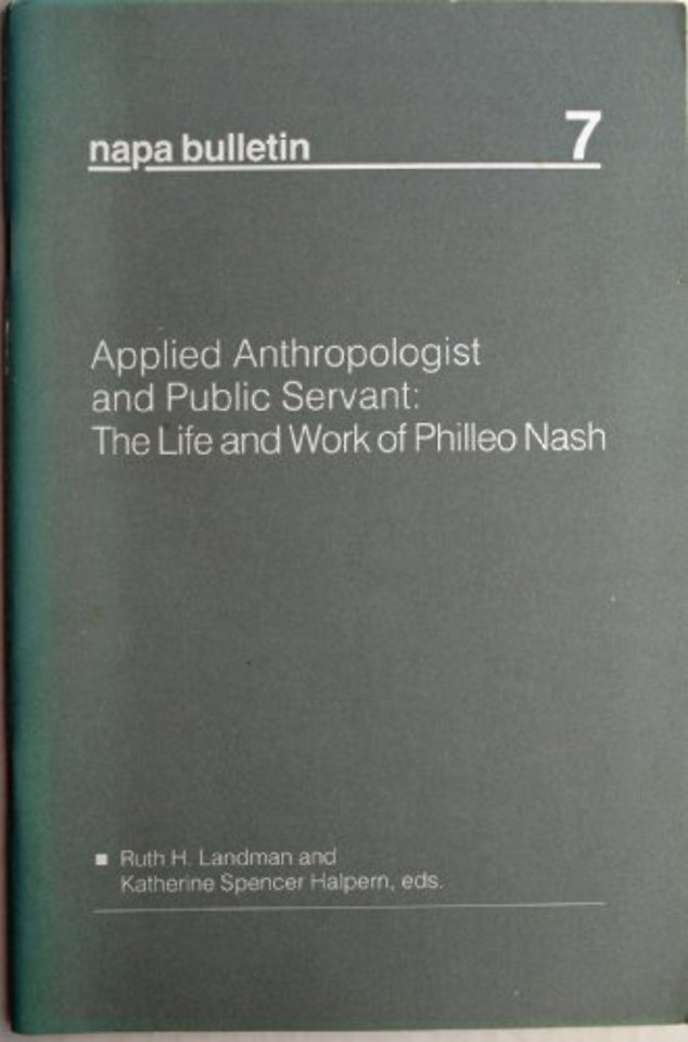 Applied Anthropologist and Public Servant