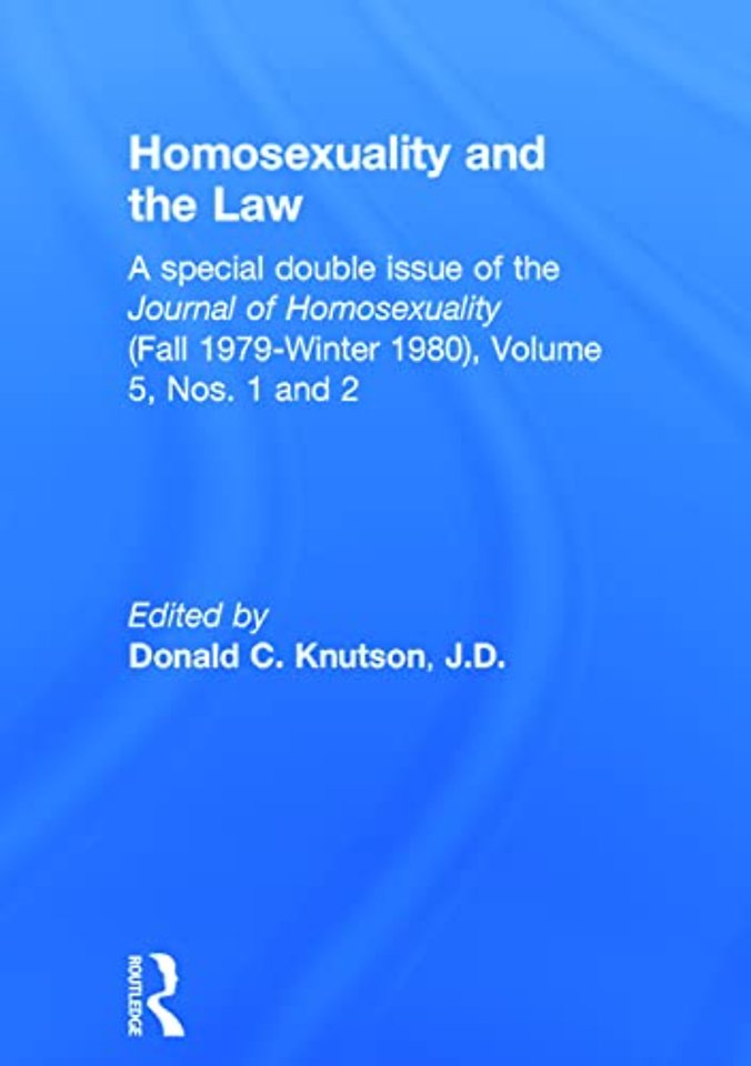 Homosexuality and the Law