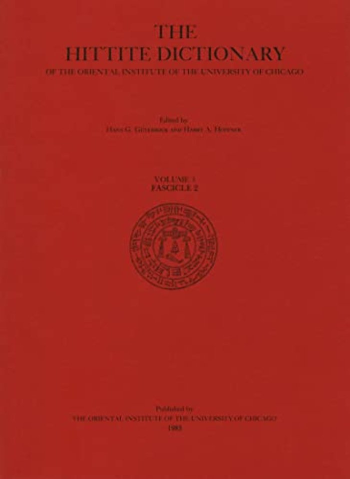 Hittite Dictionary of the Oriental Institute of the University of Chicago Volume L-N, fascicle 2 (-ma to miyahuwant-)