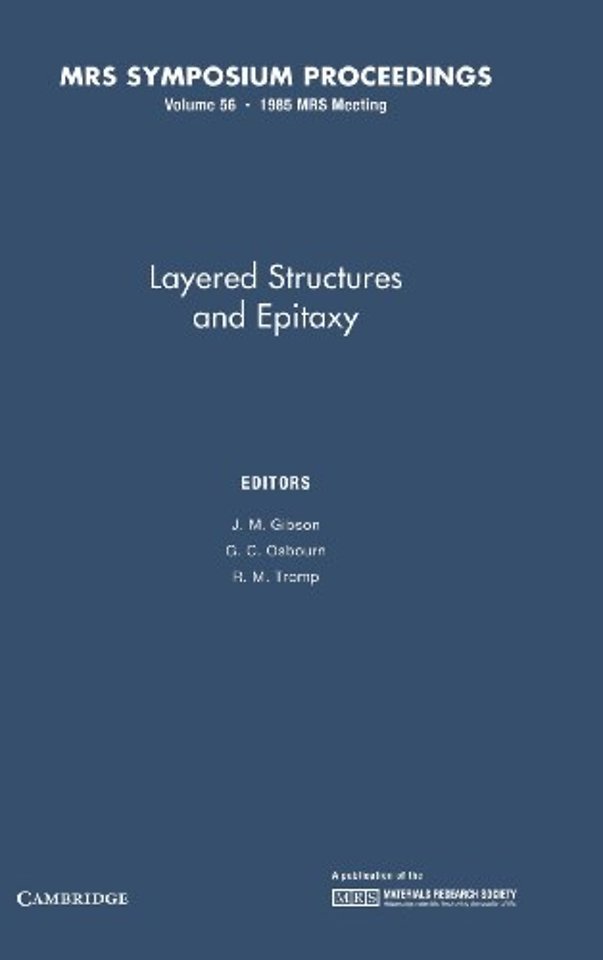 Layered Structures and Epitaxy: Volume 56