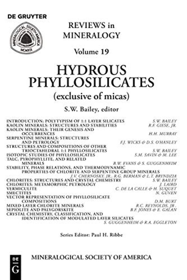 Hydrous Phyllosilicates – (Exclusive of Micas)