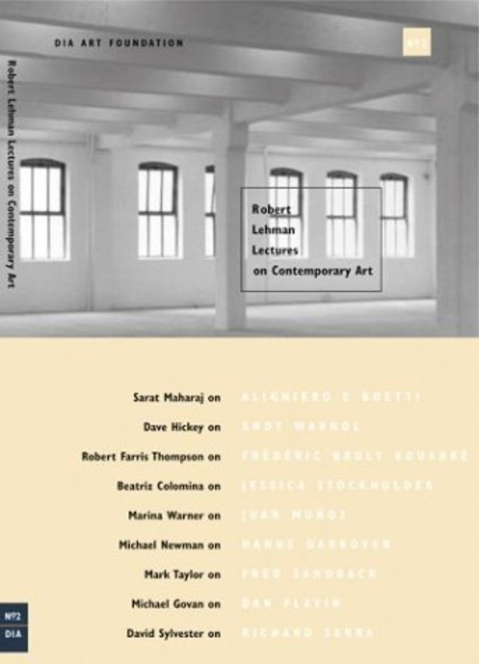 Robert Lehman Lectures On Contemporary Art No. 2