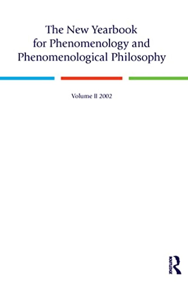 New Yearbook for Phenomenology and Phenomenological Philosophy