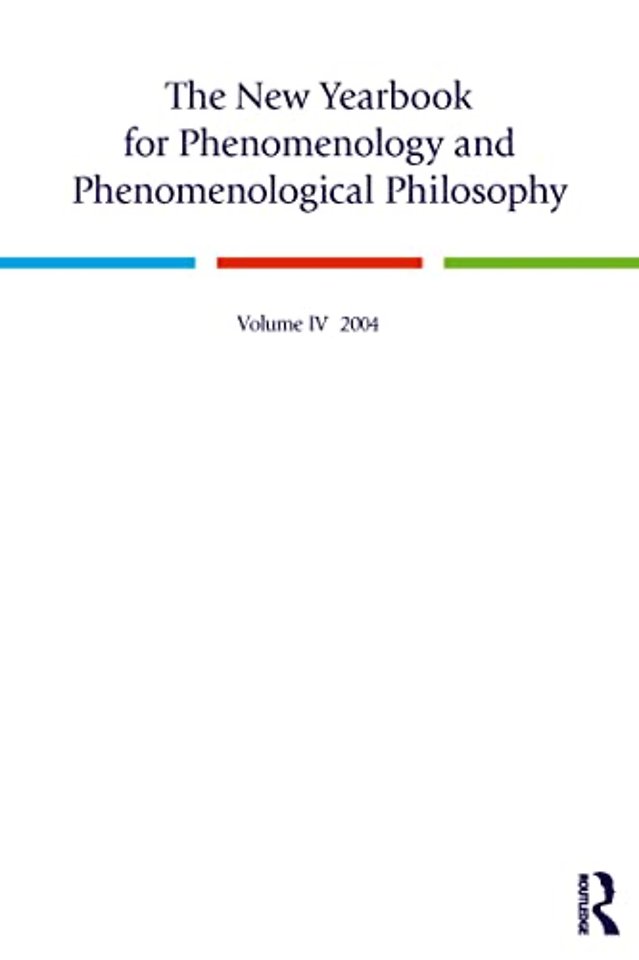 New Yearbook for Phenomenology and Phenomenological Philosophy