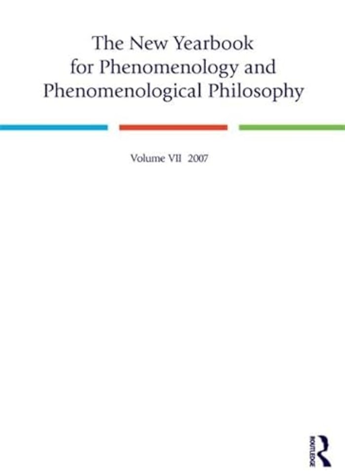 New Yearbook for Phenomenology and Phenomenological Philosophy