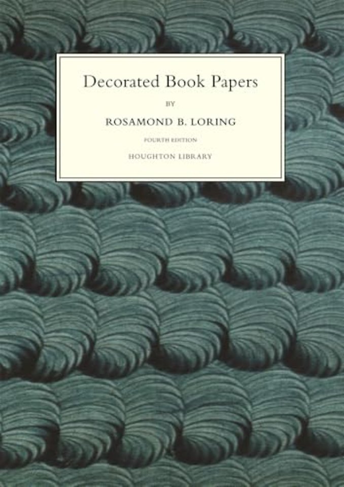 Decorated Book Papers – Being an Account of Their Designs and Fashions