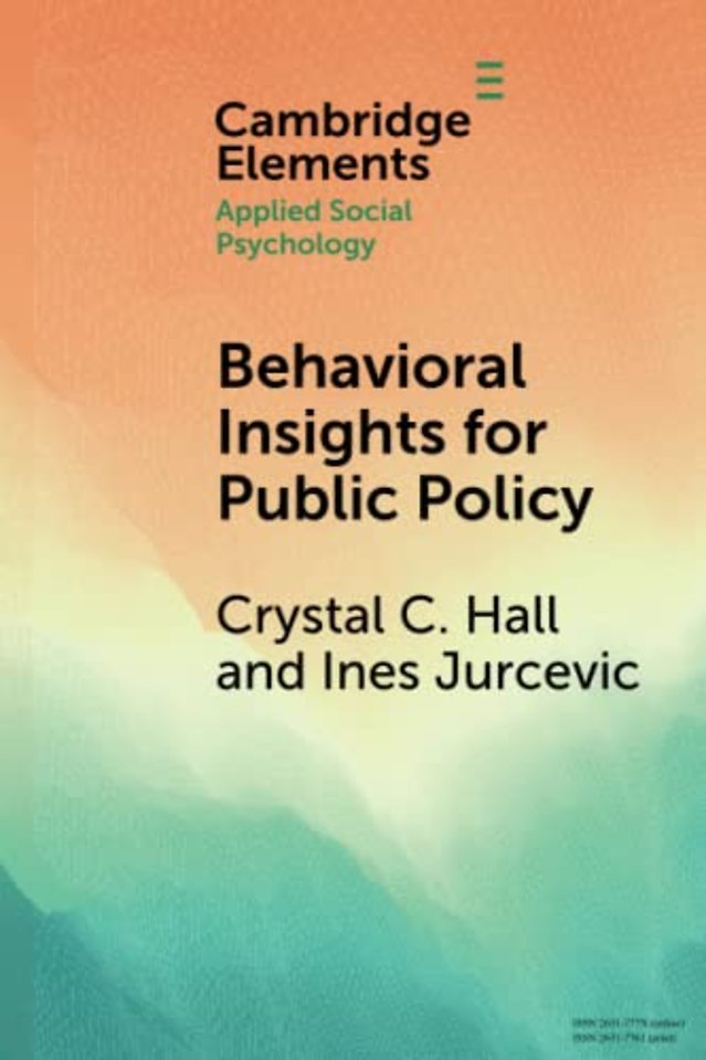 Behavioral Insights for Public Policy