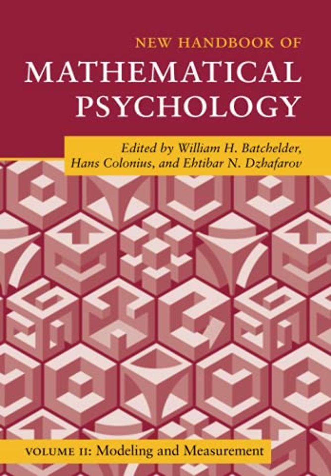 New Handbook of Mathematical Psychology: Volume 2, Modeling and Measurement