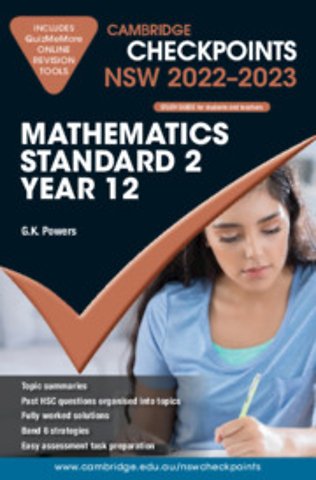 Cambridge Checkpoints NSW Mathematics Standard 2 Year 12 2022–2023