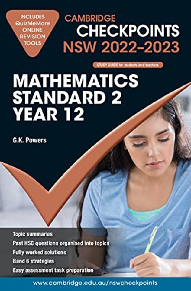 Cambridge Checkpoints NSW Mathematics Standard 2 Year 12 2022–2023