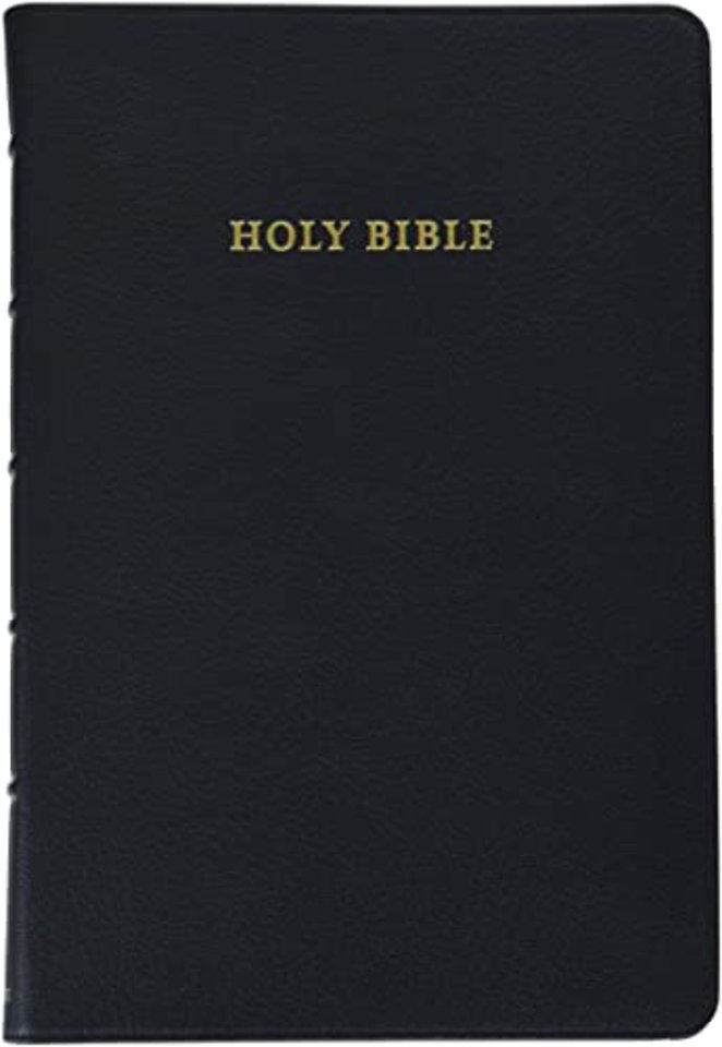 KJV Topaz Reference Edition, Black Goatskin Leather, KJ676:XRL