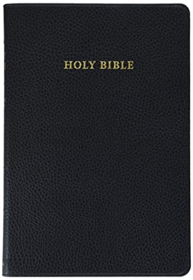 KJV Topaz Reference Edition, Black Calf Split Leather, KJ674:XR