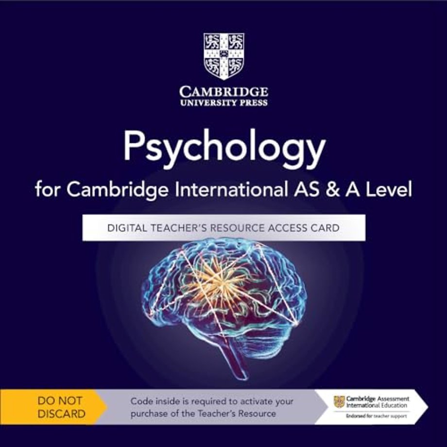 Cambridge International AS & A Level Psychology Digital Teacher's Resource Access Card