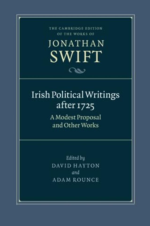 Irish Political Writings after 1725