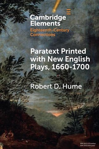 Paratext Printed with New English Plays, 1660–1700