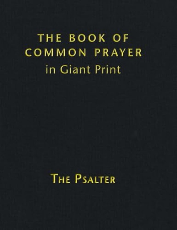 Book of Common Prayer Giant Print, CP800: Volume 3, The Psalter