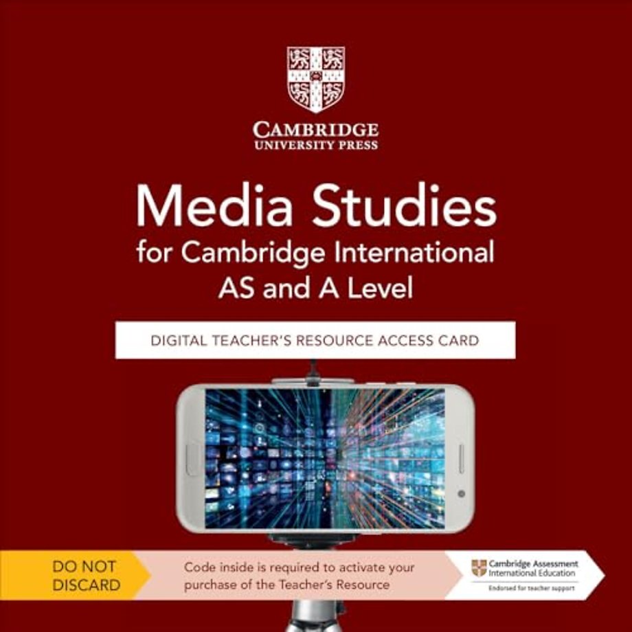 Cambridge International AS & A Level Media Studies Digital Teacher's Resource Access Card