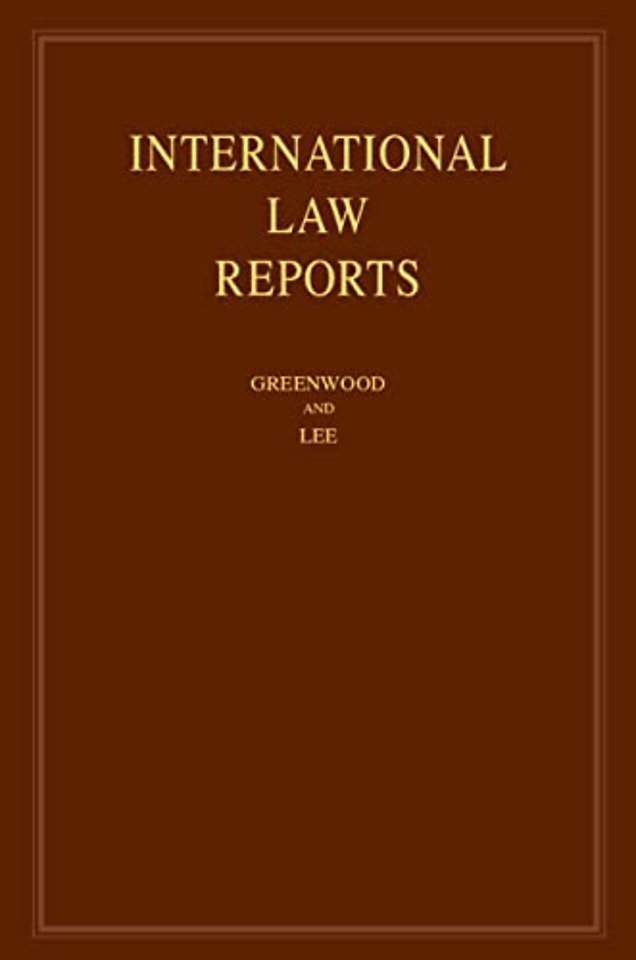 International Law Reports: Volume 201