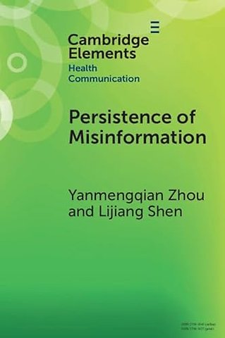 Persistence of Misinformation