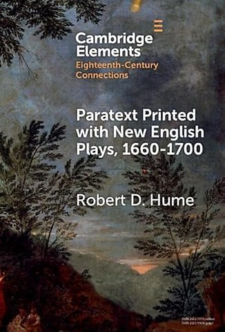 Paratext Printed with New English Plays, 1660–1700