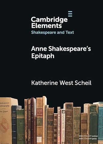 Anne Shakespeare's Epitaph