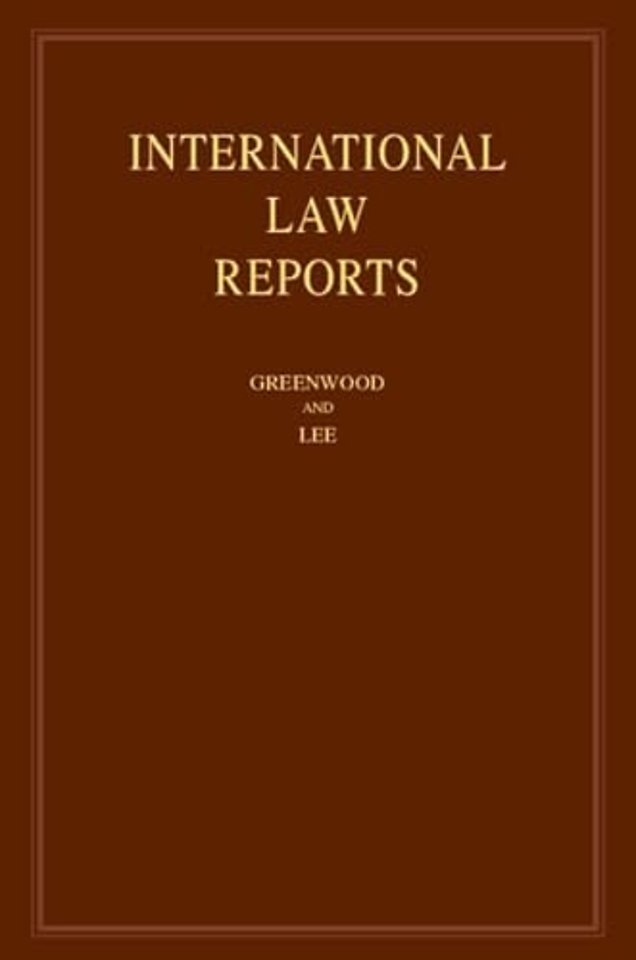 International Law Reports: Volume 211