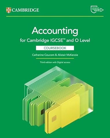 Cambridge IGCSE™ and O Level Accounting Coursebook with Digital Access (2 Years)