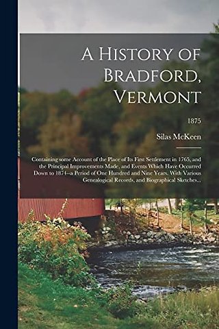 A History of Bradford, Vermont