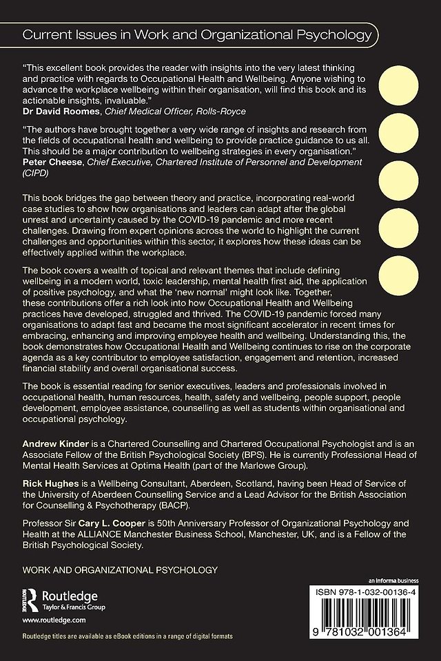 Occupational Health and Wellbeing