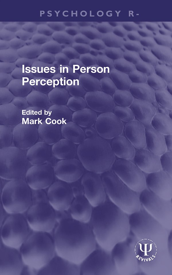 Issues in Person Perception
