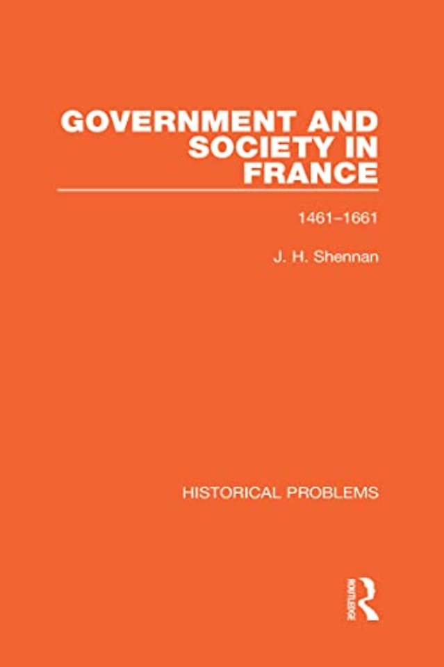 Government and Society in France