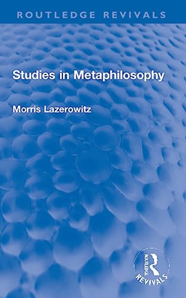 Studies in Metaphilosophy