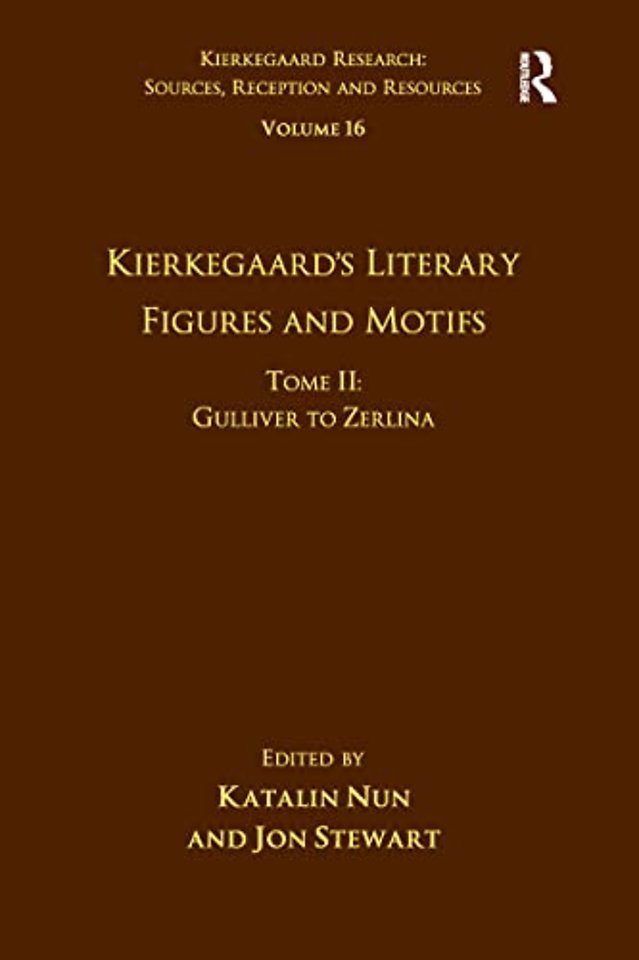 Volume 16, Tome II: Kierkegaard's Literary Figures and Motifs