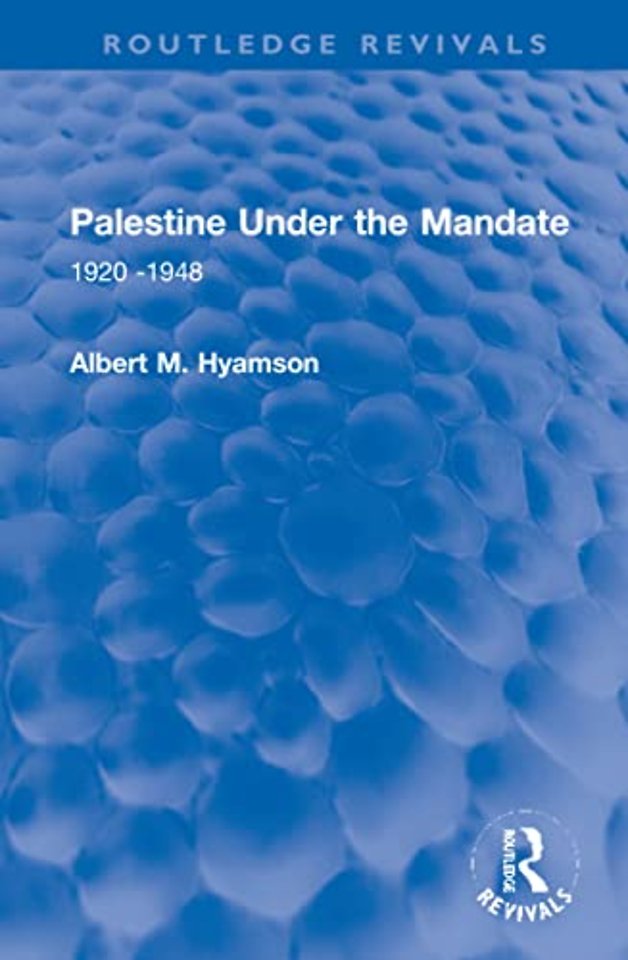 Palestine Under the Mandate