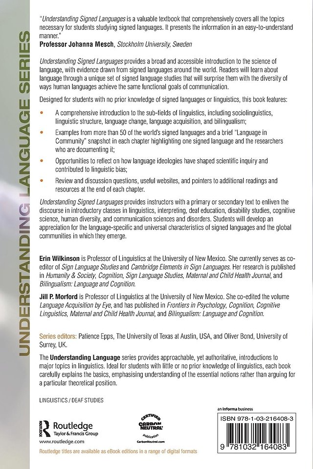 Understanding Signed Languages