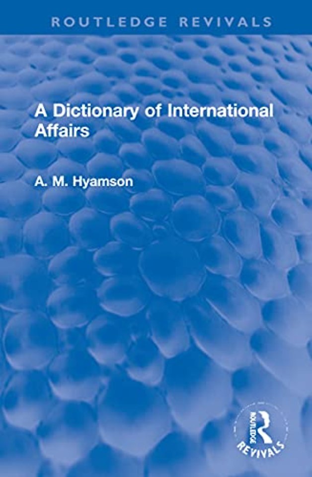 Dictionary of International Affairs