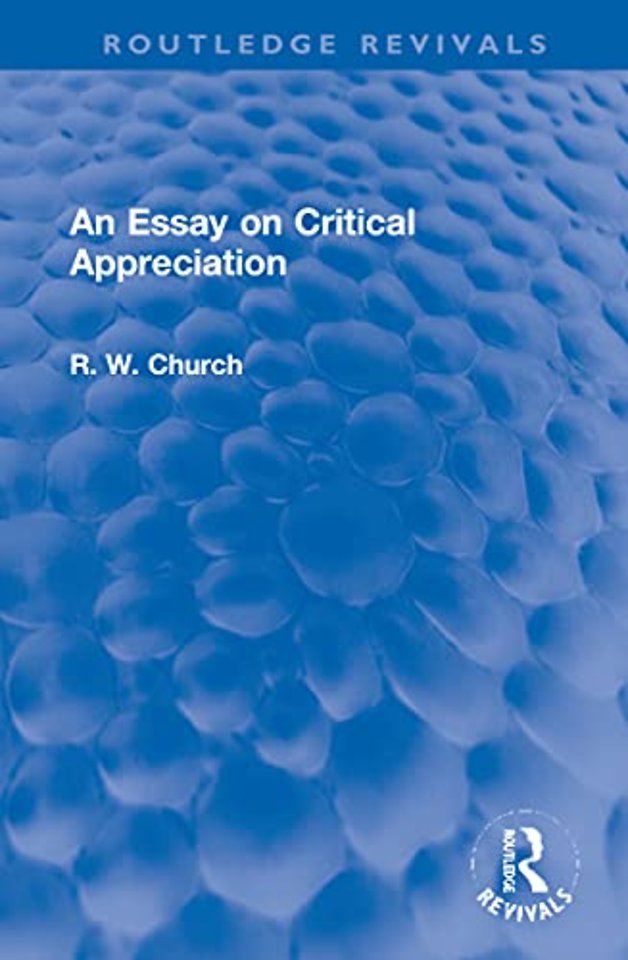 Essay on Critical Appreciation